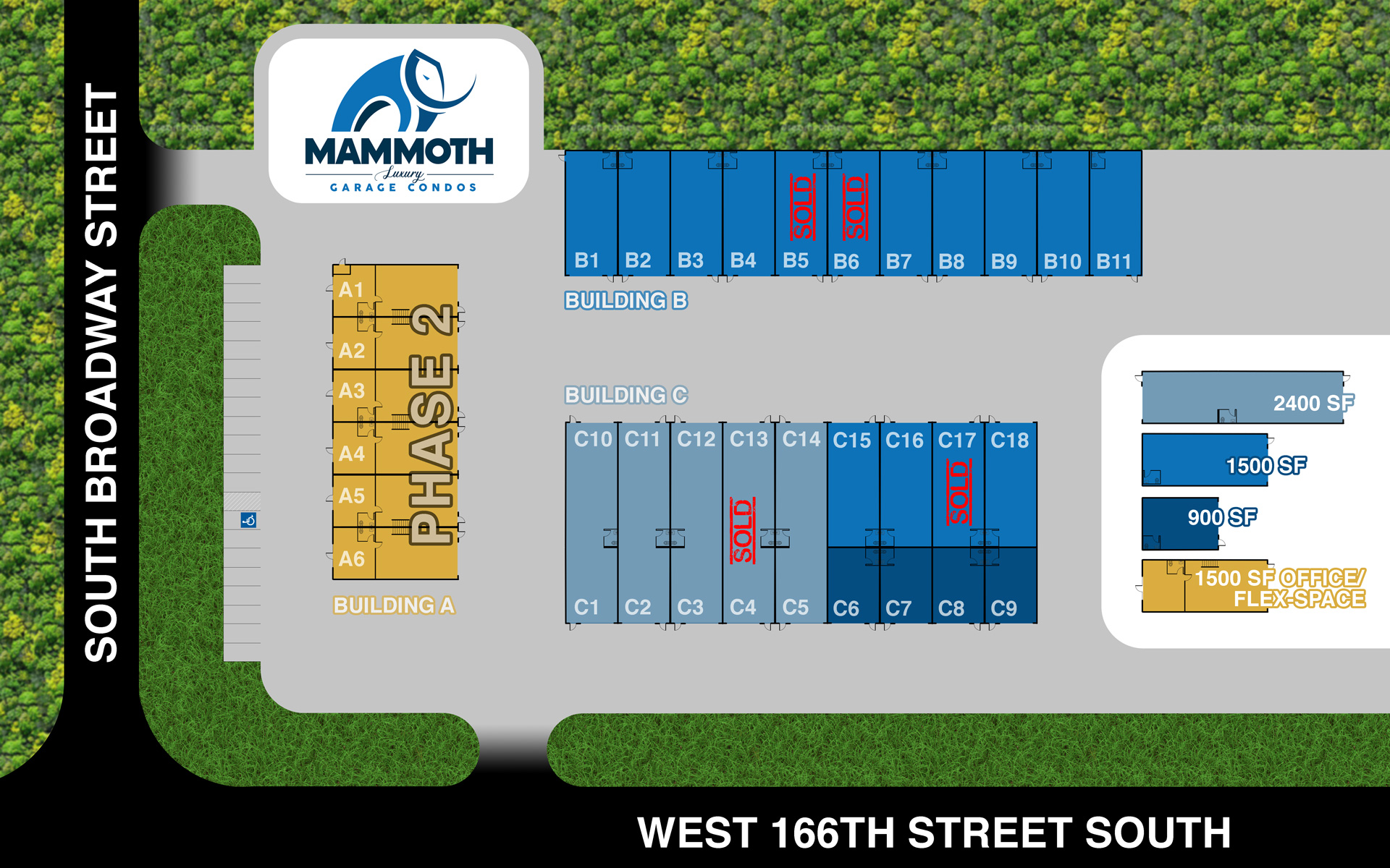 Mammoth Luxury Garage Condos - Site Map