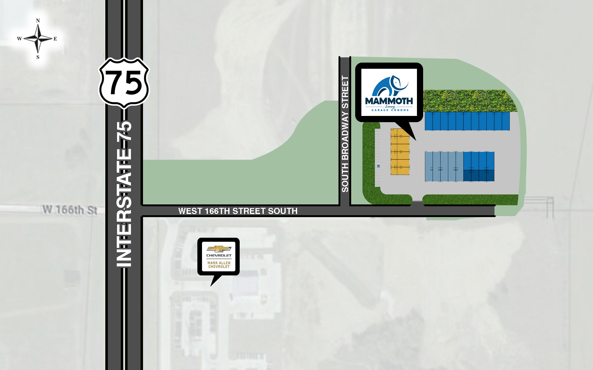 Mammoth Luxury Garage Condos - Location Map